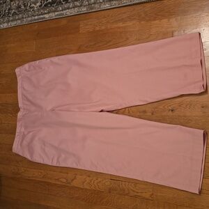 ALFRED DUNNER BRAND WOMEN'S PLUS PINK ELASTIC WAISTBAND SLIP ON PANTS SIZE 18